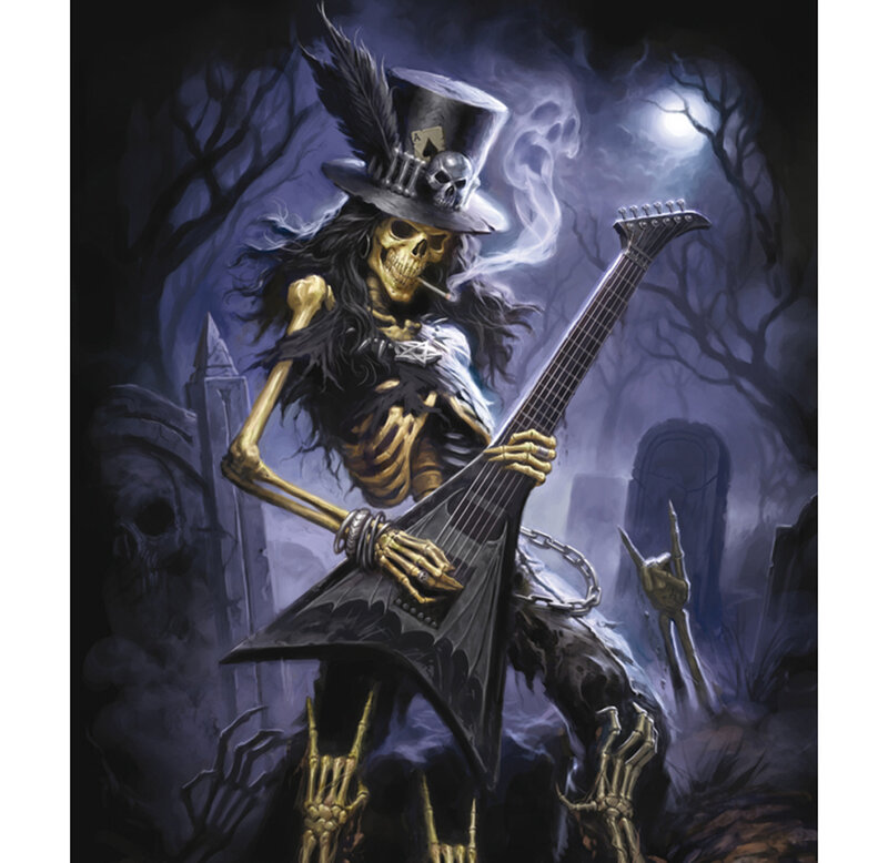 Skeleton Guitarist — Purple