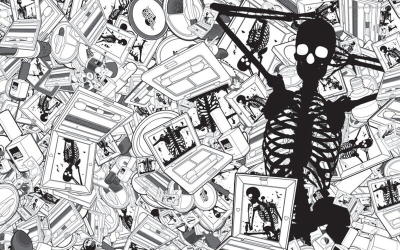 Skeleton Holding Scythe