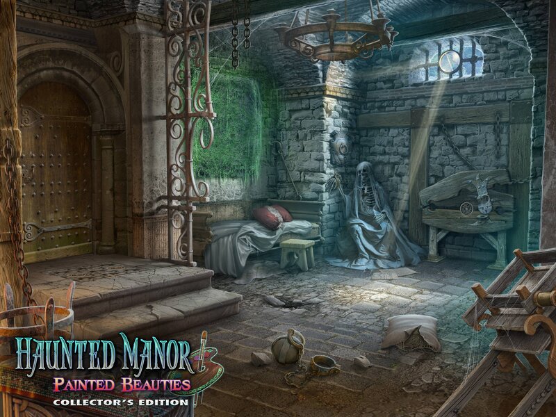 Skeleton in a Haunted Room