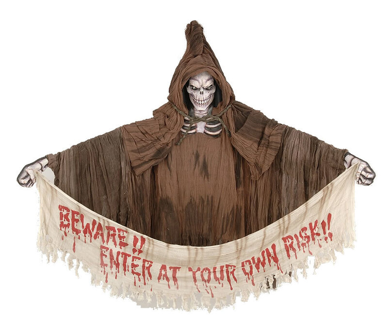 Skeleton in Brown Cloak