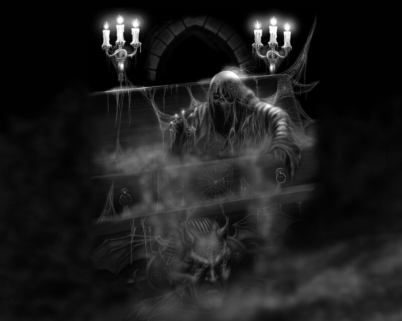 Skeleton in Coffin