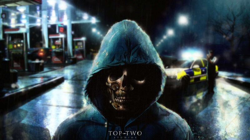 Skeleton in Hooded Jacket
