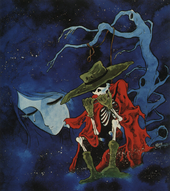 Skeleton in Red Cloak — Blue
