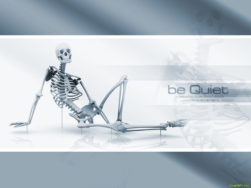 skeleton in relaxed pose