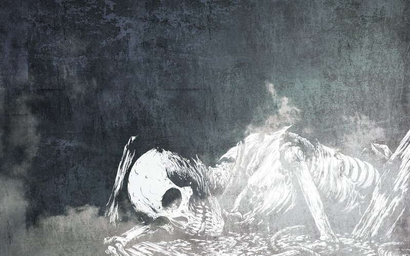 Skeleton in Rubble