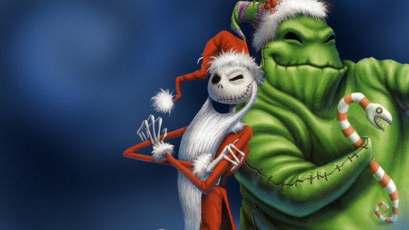 Skeleton in Santa Suit — Blue