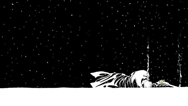 Skeleton in Snow — Black