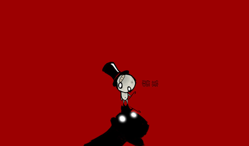 skeleton in top hat