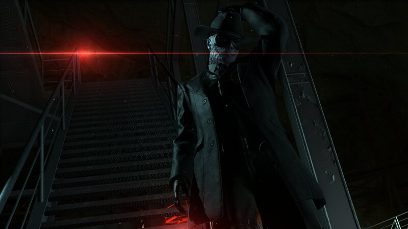 Skeleton in Trench Coat — Black