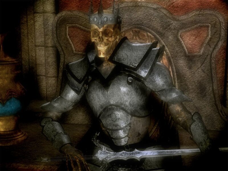 skeleton king in armor