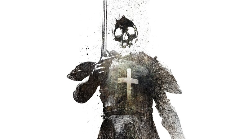 Skeleton Knight in Armor — Black