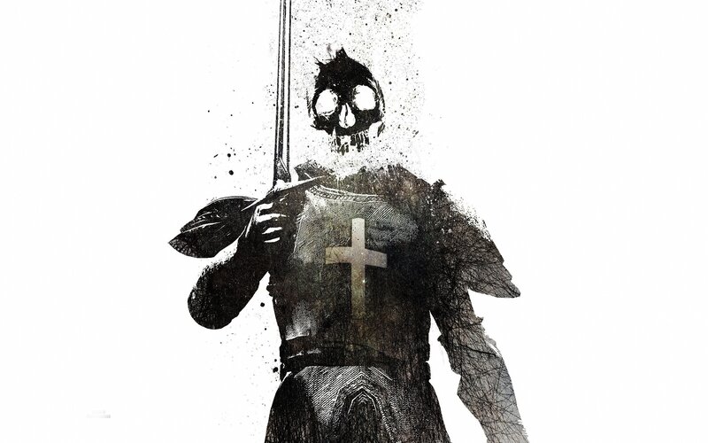 skeleton knight with sword