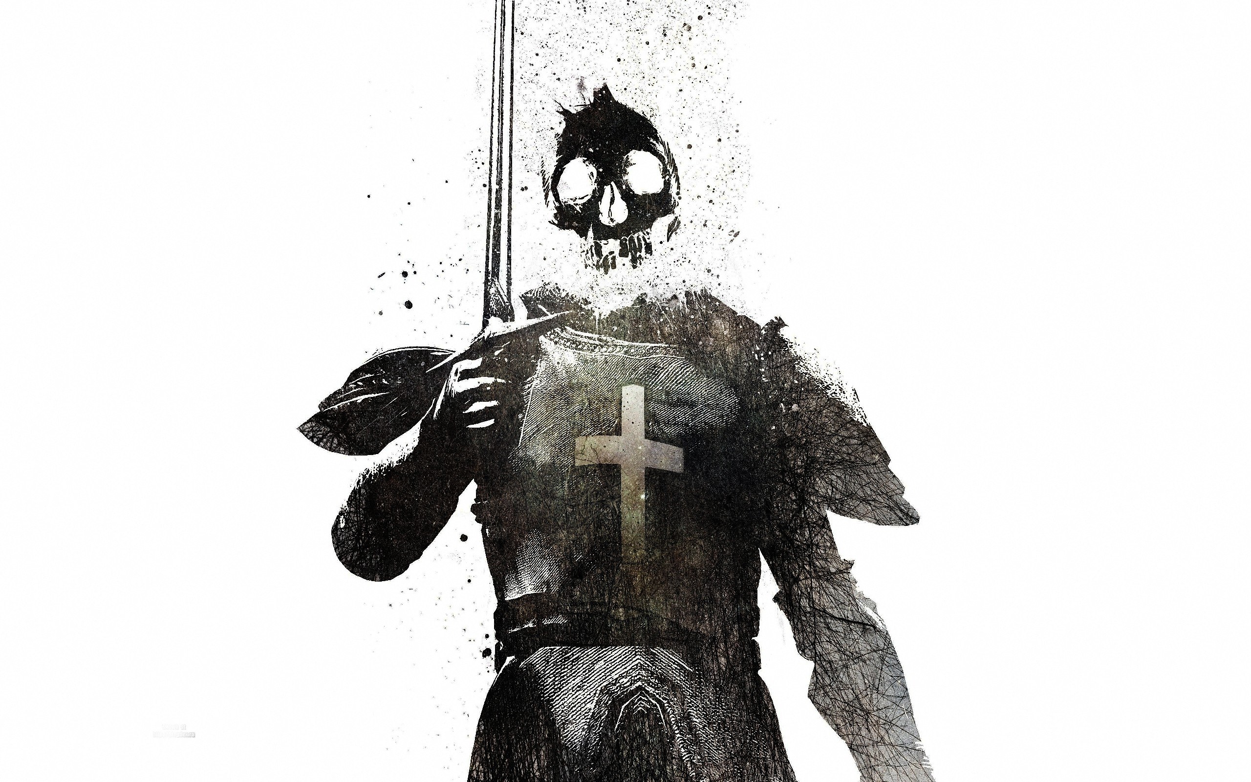 skeleton knight with sword