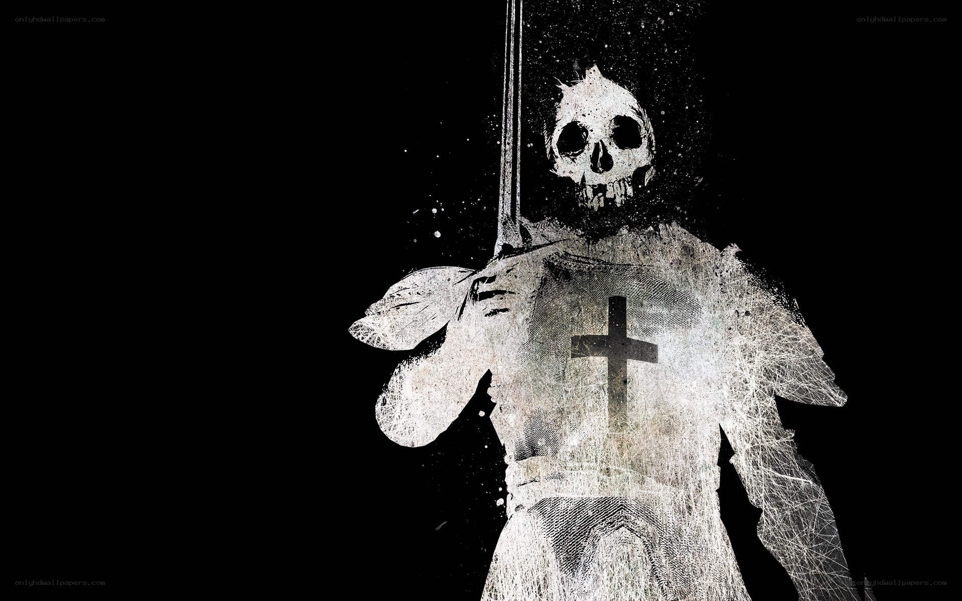 skeleton knight with sword
