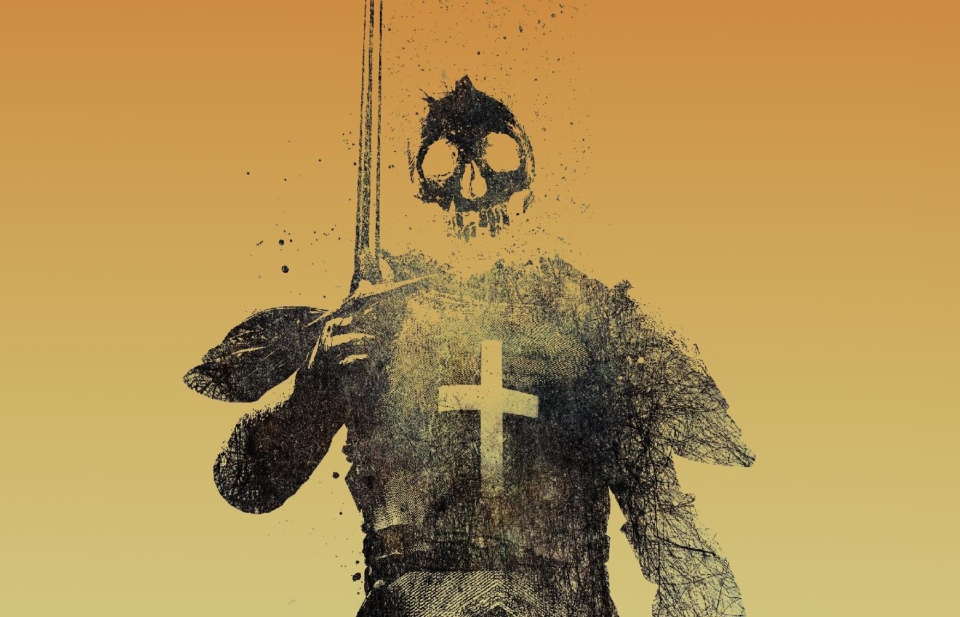 skeleton knight with sword