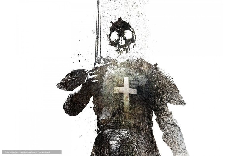 skeleton knight with sword