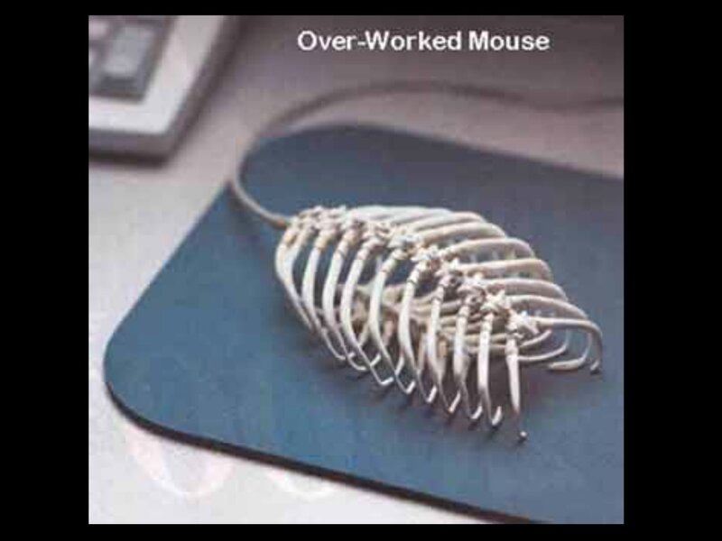 Skeleton Mouse on Pad