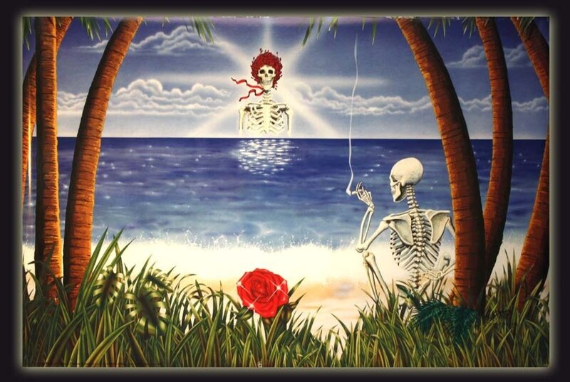 Skeleton on Beach