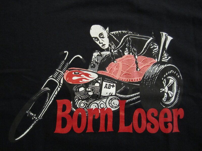 Skeleton on Motorcycle — Black, Dark, Illustration