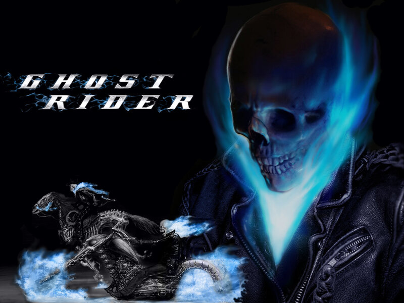 Skeleton on Motorcycle — Black, Dramatic, Night