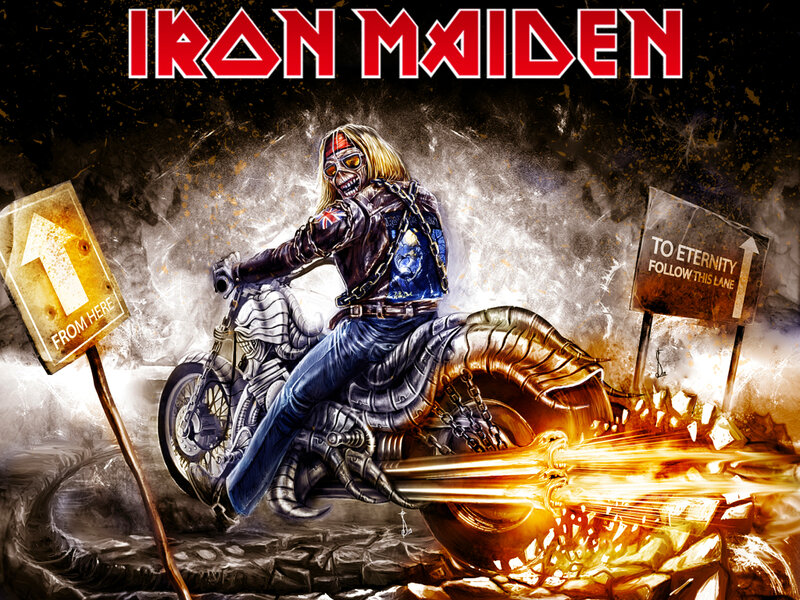 Skeleton on Motorcycle — Red