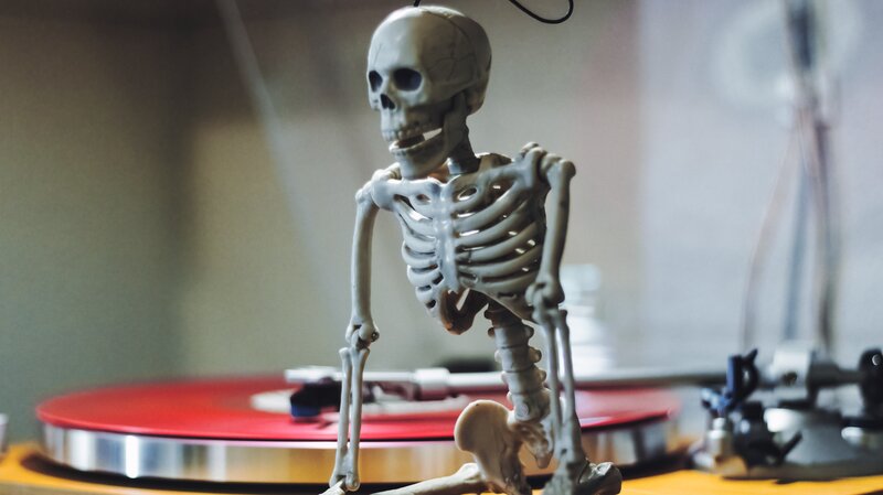 Skeleton on Turntable