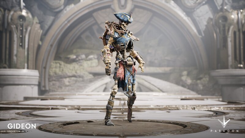 Skeleton Pirate Character — Blue