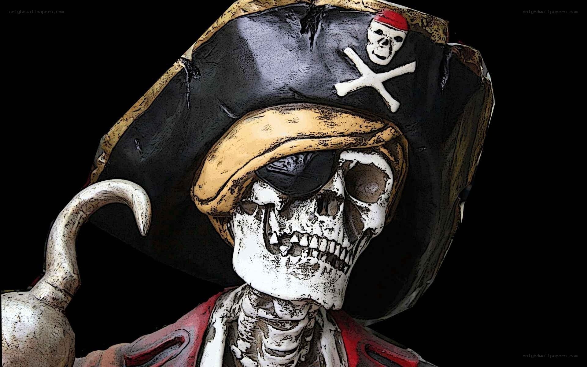 skeleton pirate figure