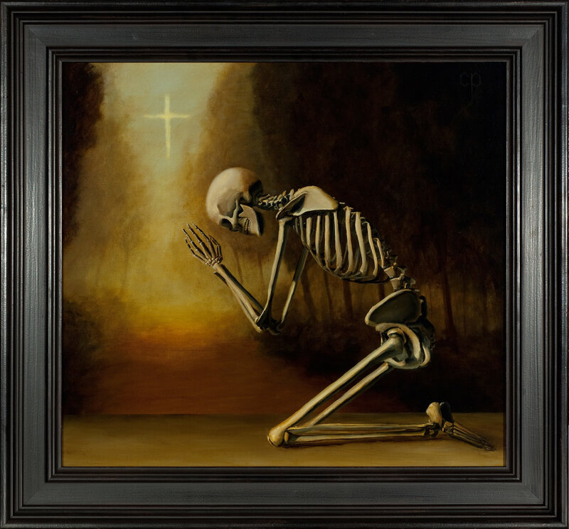 Skeleton Praying