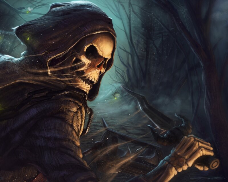 Skeleton Reaper in Forest
