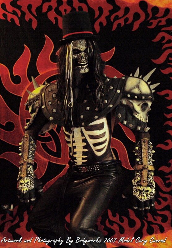 skeleton rock star costume