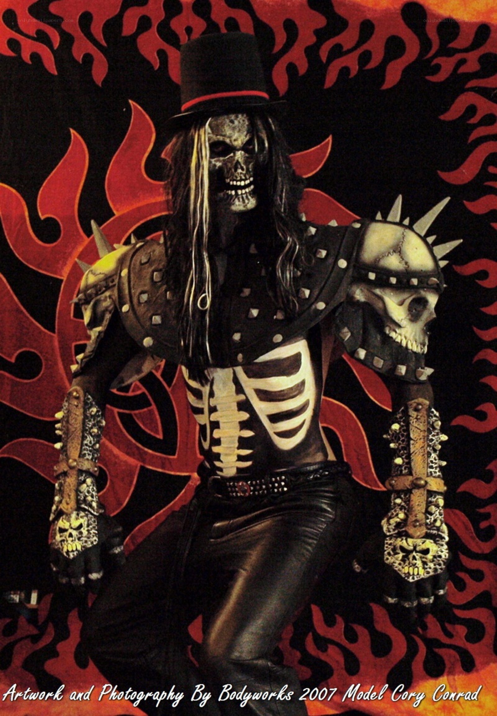 skeleton rock star costume