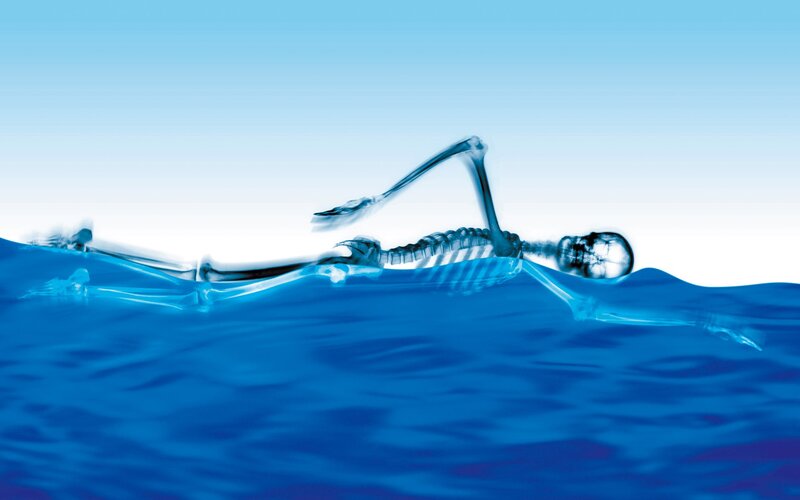 Skeleton Swimming