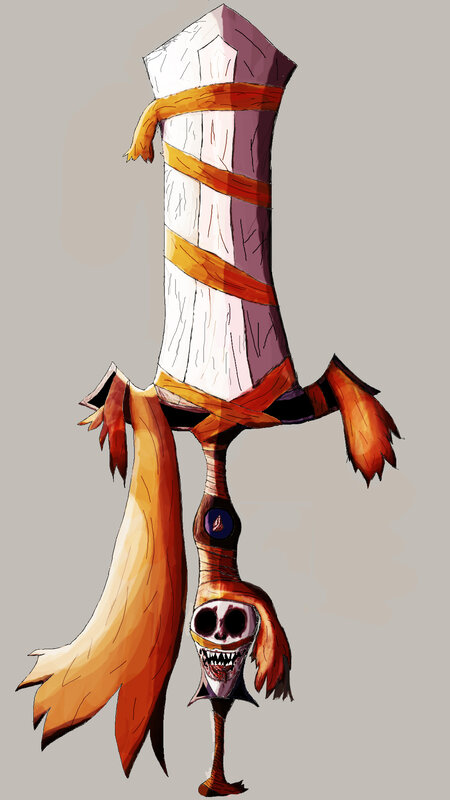 Skeleton Sword with Skull