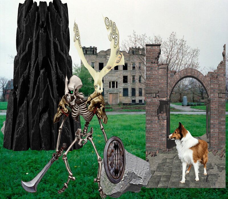 Skeleton Warrior with Dog