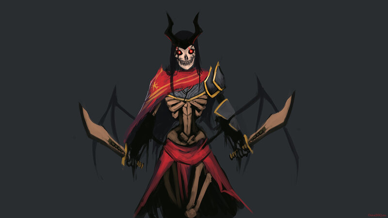 skeleton warrior with dual blades