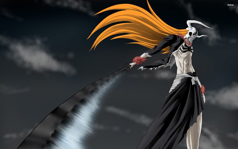 Skeleton Warrior with Sword — Black, Dramatic, Night, Anime
