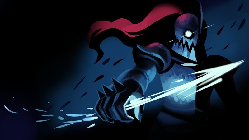 Skeleton Warrior with Sword — Blue