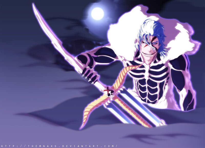 Skeleton Warrior with Sword — Purple, Dramatic, Night, Anime, Moon