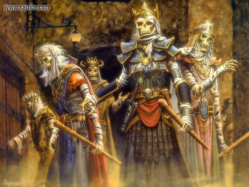 Skeleton Warriors in Armor — Brown