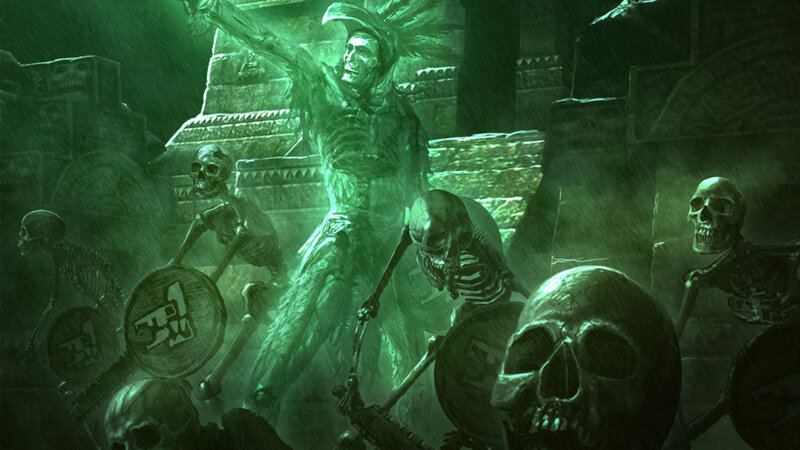 Skeleton Warriors in Temple