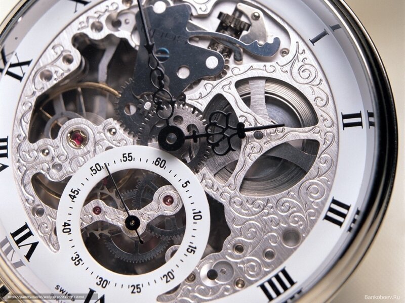 Skeleton Watch Mechanism — Silver
