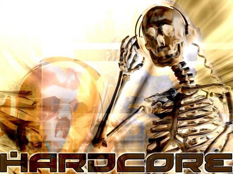 Skeleton Wearing Headphones — Gold