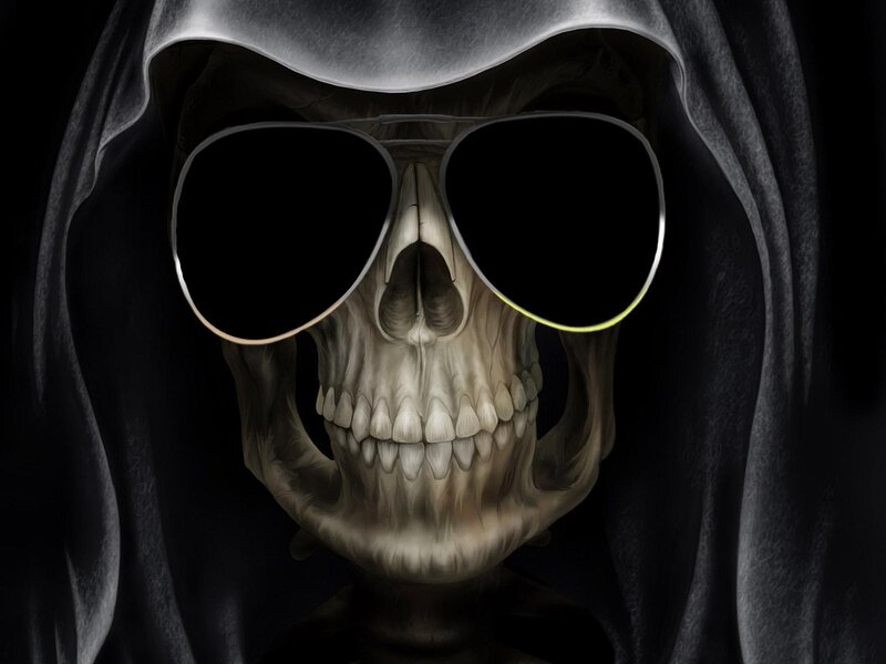 Skeleton Wearing Sunglasses