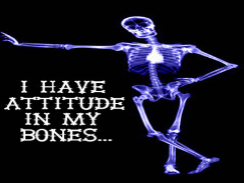 skeleton with attitude
