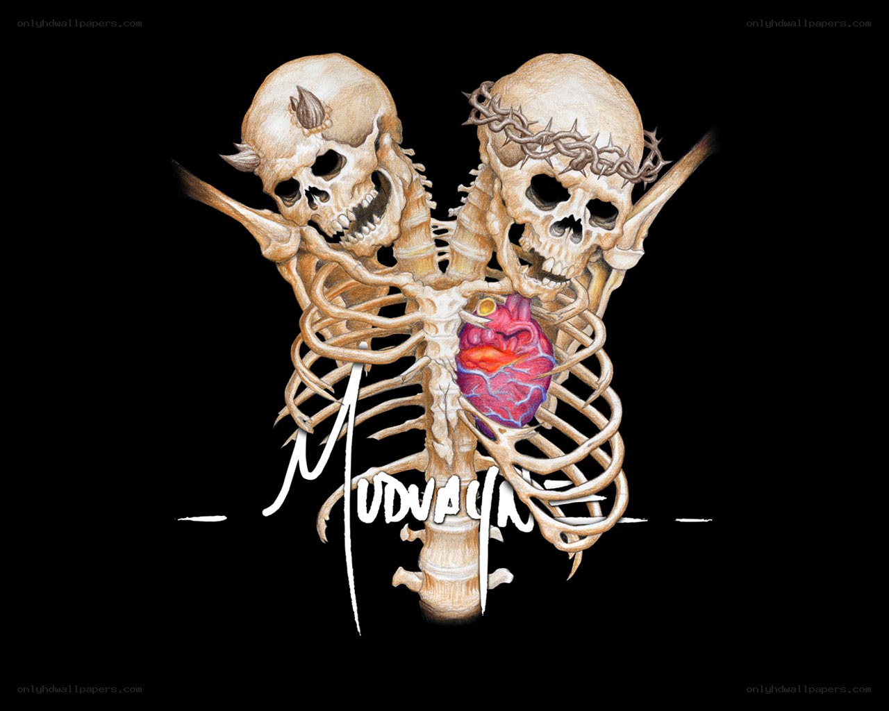 skeleton with dual skulls