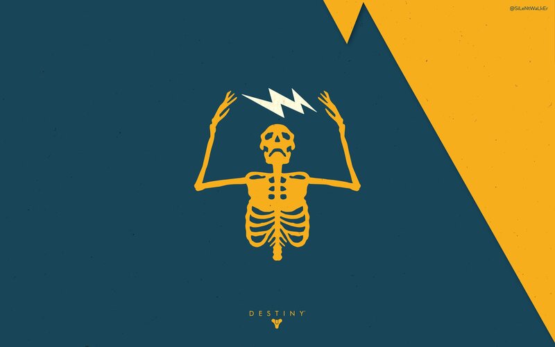 Skeleton with Lightning Bolt