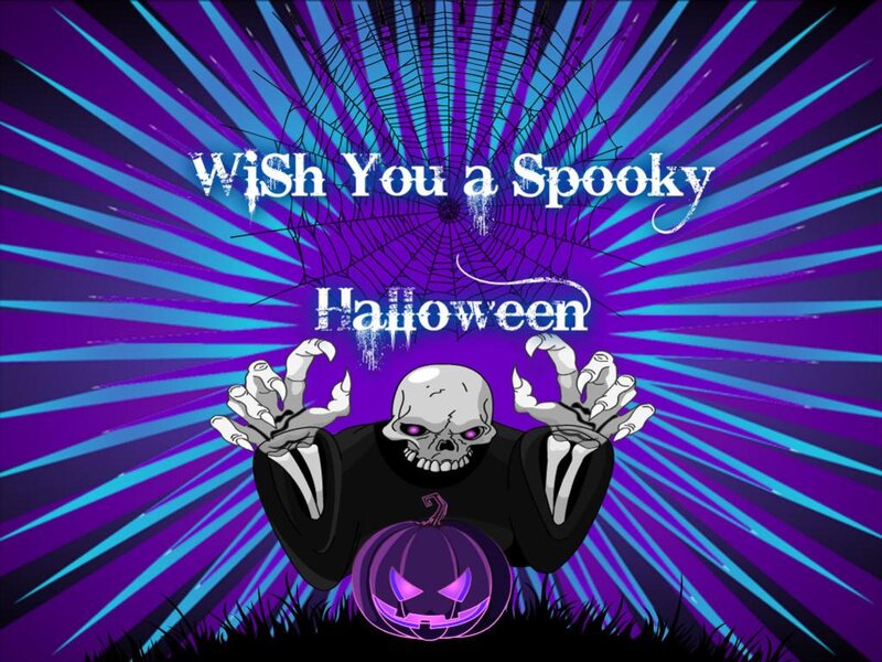 Skeleton with Pumpkin — Purple