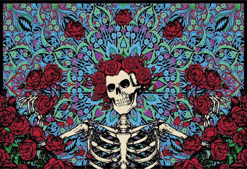 Skeleton with Rose Crown