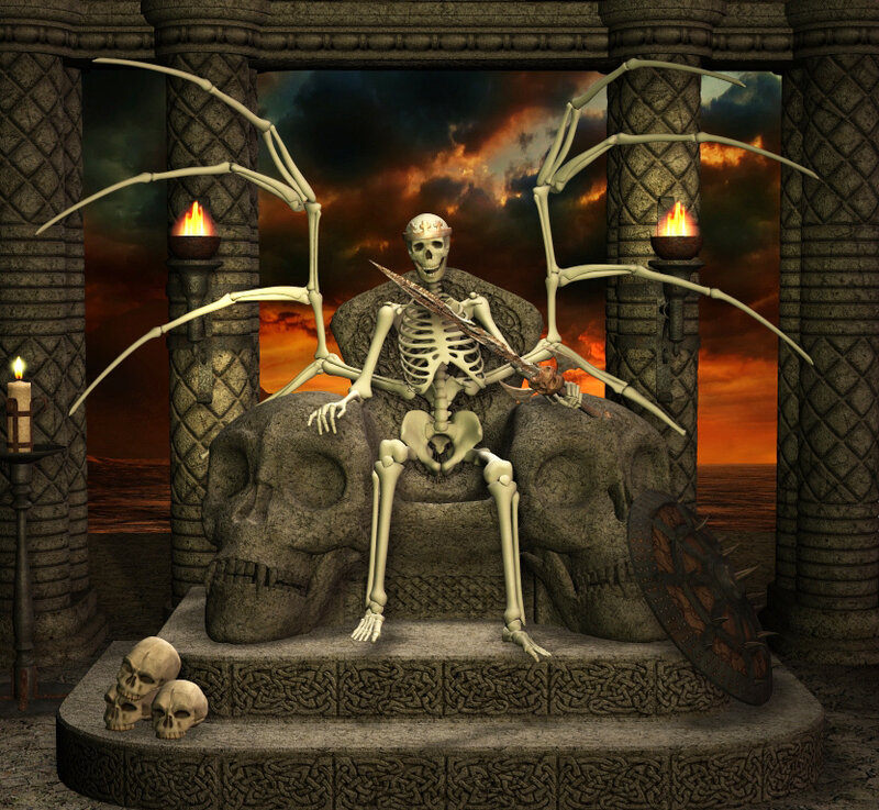Skeleton with Spider Legs